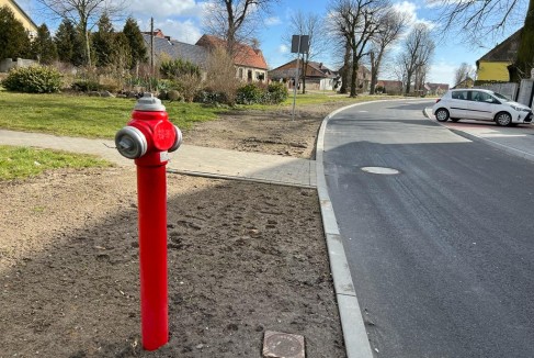 Nowe hydranty w Rusinowie 